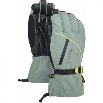 Burton WB Baker - Guantes 2 en 1 para Mujer, Mujer, Color Aqua Gray, tamaño Large