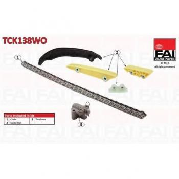 Kit de cadena de distribución FAI AutoParts TCK138WO