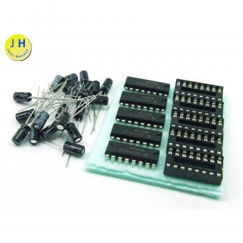 POPESQ® - Kit: 5 Piezas/pcs. x MAX232 +DIP16+ 20 Piezas/pcs.x 1uF Condensadores/Capacitor RS232 Serial Driver #A179