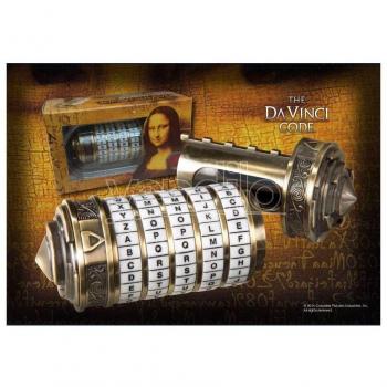 Mini Cryptex Réplica en Metal Envejecido - Código Da Vinci - Noble Collection