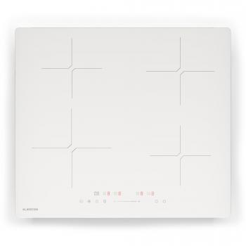 Placa de Inducción Klarstein PowerGlide - 4 Zonas, 7800 W, Control Deslizante, Temporizador y Seguridad Infantil, Diseño Elegante 60 cm