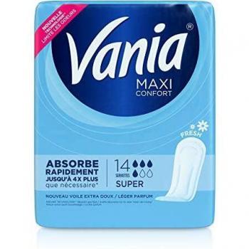 Compresas Vania Maxi Confort Super Fresh 14 Unidades