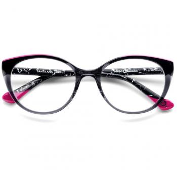 Etnia Barcelona Santa Ana BKFU Women’s Eyeglasses Black Size 52 - Blue Light Block Available
