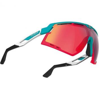 Rudy Project Defender Unisex Sports Sunglasses with Multilaser Red Lens - Emerald White Matte