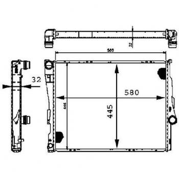 Mahle CR 455 000S Refrigerador, 0
