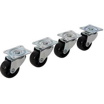 Ruedas giratorias Fixman de uso ligero, 4 piezas, diámetro 41 mm