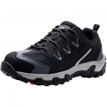 LARNMERN Zapatos de Seguridad para Hombre LM-1611 Zapatillas de Seguridad Trabajo Industrial y Deportiva con Puntera de Acero, Talla 42 EU, Gris Oscuro
