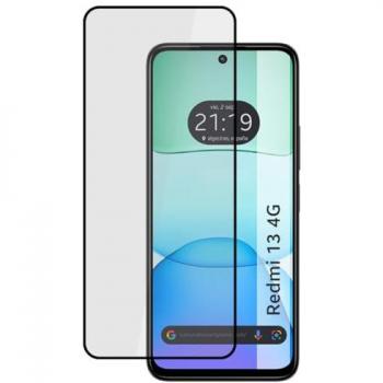 Protector Cristal Templado 5D Completo Full Glue Negro para Xiaomi Redmi 13 4G
