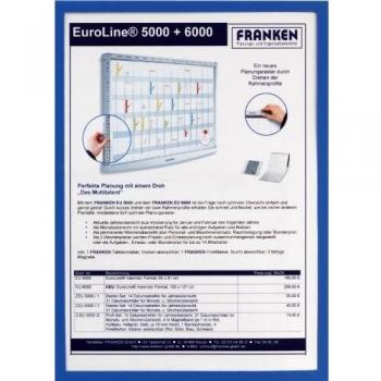 Bolsa Magnética FRANKEN FRAME IT X-tra!Line A4, 0,32 mm, Color Azul