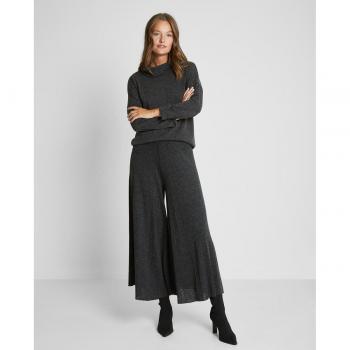 Pantalones anchos de mujer tableados con elástico