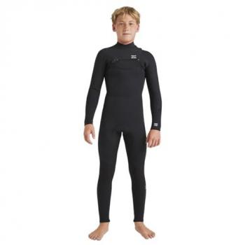 Traje de Neopreno Billabong Foil 3mm de Manga Larga con Cremallera Pectoral para Niños