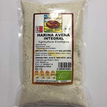 Harina de Avena Integral Orgánica Bioprasad 500g
