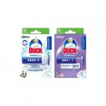 Discos Gel Higienizantes para Inodoro Duck Fresh - Eucalipto y Lavanda, Base + Recargas 36ml