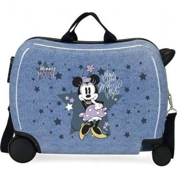 Disney Minnie Style Azul Maleta Infantil de Cabina Correpasillos Rígida 38x50x20cm 34L