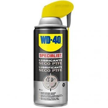 Lubricante seco con PTFE de WD-40 Specialist - La fórmula deja una película protectora transparente contra el desgaste y la fricción - Pulverizador Doble Acción, Amplio, Preciso y Spray 360º - 400 ml