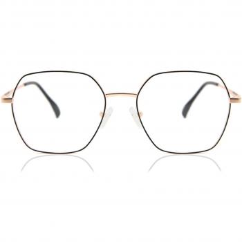 Geometric Montura Completa Metálica Dorada para Hombre - Gafas Anti-Azules - SmartBuy Collection