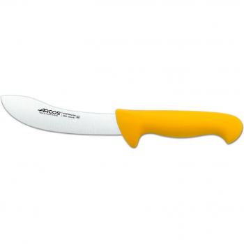 Arcos Serie 2900, Cuchillo Despellejador, Hoja de Acero Inoxidable Nitrum de 160 mm, Mango inyectado en Polipropileno Color Amarillo