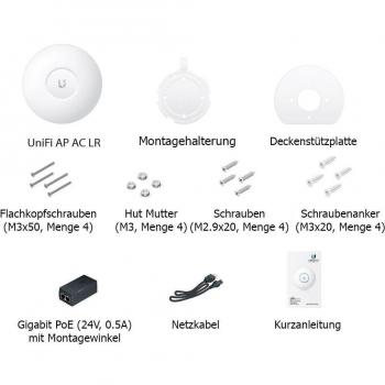 Ubiquiti UAP-AC-LR Access Point UniFi MIMO Dual Band AC1300 1x RJ45 PoE