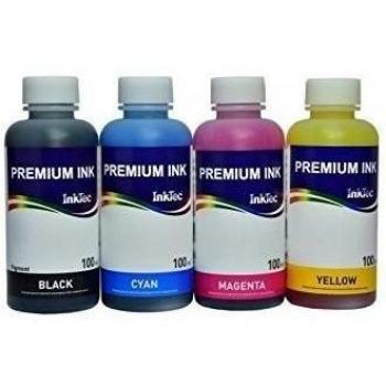Kit 4 tintas) InkTec E0010 compatible con CISS 18/18 x l para impresora EPSON