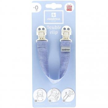 Cambrass Denim - Cadena para babero, color azul