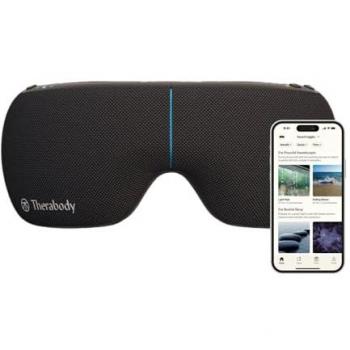 Mascarilla Ocular Inteligente Therabody SmartGoggles 2.0 con Masaje, Calefacción y Control por App para Relajación y Alivio de Dolores de Cabeza
