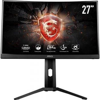 MSI Computer - Monitor Gaming - Msi Optix Mag271Cp, 27 Fhd, Curvo, 1 Ms, 144 Hz, Anti-Flicker, AMD Freesync, Negro