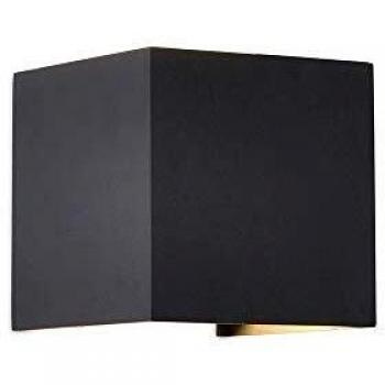 Aplique LED de Exterior Davos Antracita 10 cm Angular Gris Oscuro