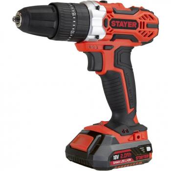 Stayer Taladro Atornillador Percutor a Batería 18V PBL20 1822PK Brushless Sin Batería, Dos Velocidades