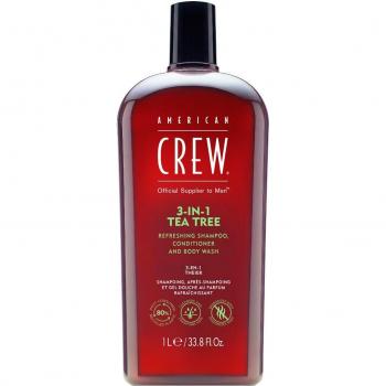 American Crew - Champú 3 en 1 Tea Tree 250 ml