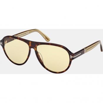 Tom Ford Ft1080 52N Pilot Sunglasses, Brown unisex, Size: 59 MM