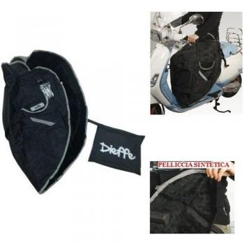 Manta térmica para scooter 100 % impermeable, cortavientos y antifrío para usar en las piernas Dieffe P01, funda para piernas, forro interior con piel sintética universal