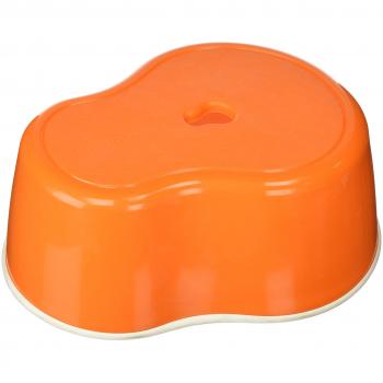 Gedy DD066700901 Escalera Taburete, Blanco y Naranja