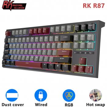 Teclado Mecánico RK Royal Kludge R87 con Cable, 87 Teclas, Retroiluminación RGB y Switches Intercambiables