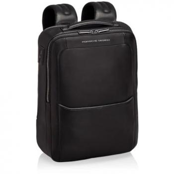 Porsche Design Roadster Leather Backpack S1 - Black Unisex with Laptop Compartment