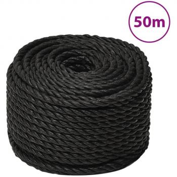 Cuerda de trabajo polipropileno negro 10 mm 50 m