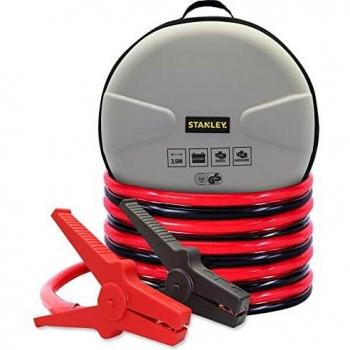 Cables de Arranque para Auto 350A - 3,5m con Pinzas Aisladas para Baterías 6V, 12V y 24V - Vehículos Gasolina y Diésel - Estuche ST