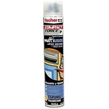 fischer - Espuma poliuretano para pistola, sellado y aislamiento de paredes, Bote 700 ml Amarillo