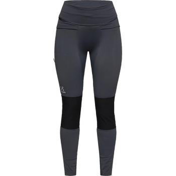Malla larga Haglöfs Luna Tights para mujer, color gris oscuro, talla M