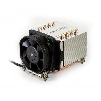 Disipador de CPU A-24 Procesador Enfriador 6 cm Aluminio, Negro