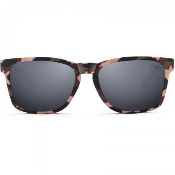 The Indian Face Free Spirit Polarized Unisex Sunglasses in Green and Pink, Size 56