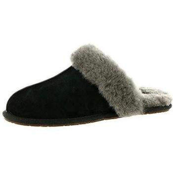 UGG Scuffette II Women's Slipper - Black/Grey - UK4 EU37 US6 - Female