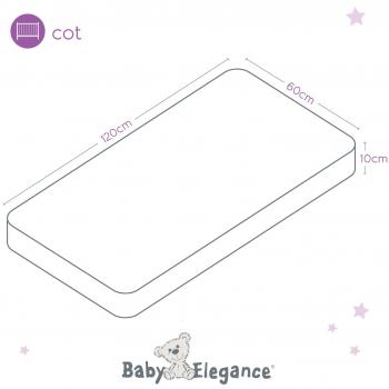 Sábanas Elegancia Cuna Hojas Jersey Armarios 2 Blanco Paquete