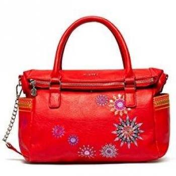 Desigual Bols_Ada Loverty - Bolso con asa, color rojo