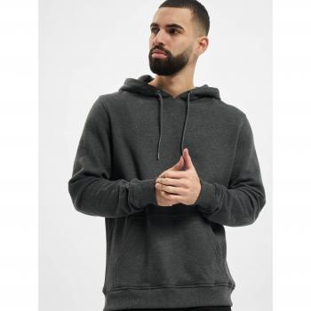 Urban Classics Basic Terry Hoodie - Dark Brown Charcoal