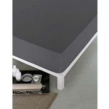 NATURALS Sábana Bajera Gris Cama 105 cm