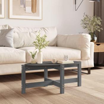 Mesa de centro de madera maciza de pino 87x48x35 cm Natural, Blanco, Gris Mesita de Salón o Comedor o Auxiliar Mesa de Café Meuble Salón