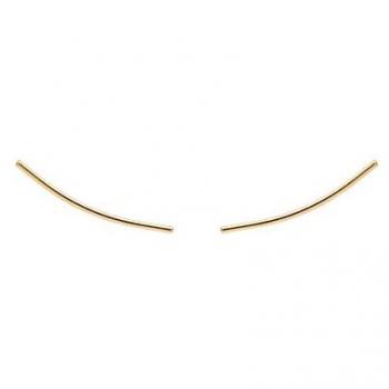 P D PAOLA - Pendientes de Oro PIPE Gold - Plata de Ley 925 con Baño en Oro de 18k