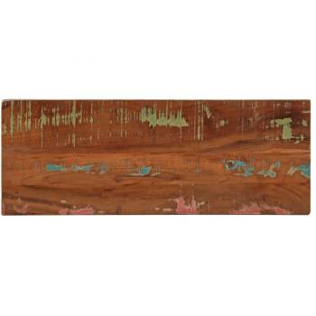 Tablero Mesa Rectangular Madera Maciza Reciclada 90x40x3,8 cm