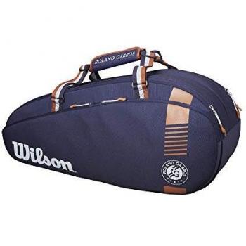 Wilson Roland Garros Team Bolsa para raquetas de Tenis, Unisex Adulto, Azul, 3 raquetas