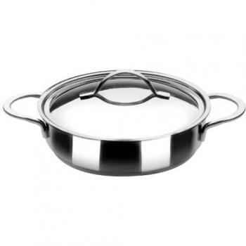 Tartera de Acero Inoxidable Noah con Tapa, 26 cm, IBILI